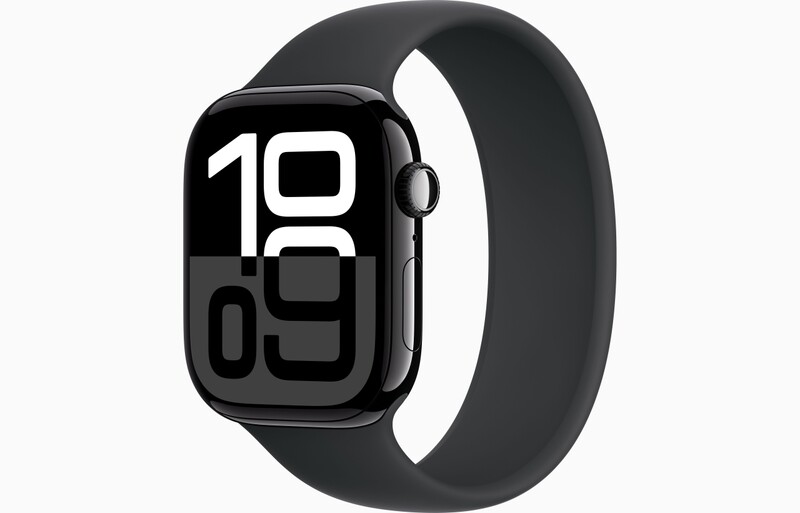 MWWP3QL/A - Apple Watch Series 10 GPS 46mm in alluminio color Jet Black con cinturino Sport nero - S/M