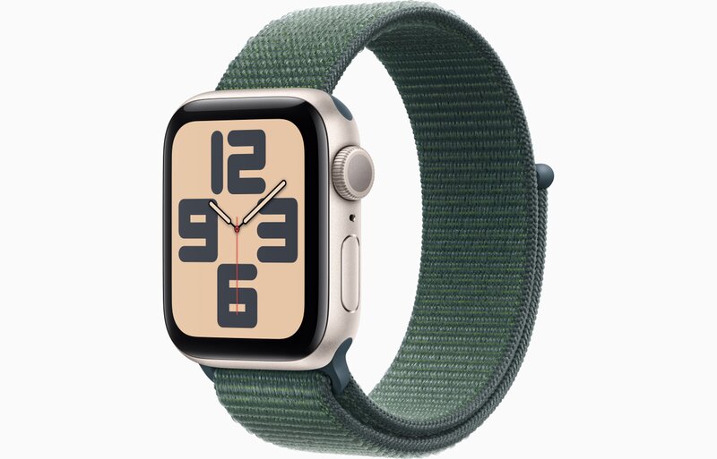 MXEH3QL/A - Apple Watch SE GPS 40mm Galassia Cassa Alluminio con Cinturino Sport Loop Verde Lago